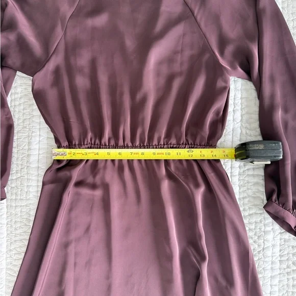 Aritzia Babaton Plum Long Sleeve Dress, Size Medium - Picture 5 of 10